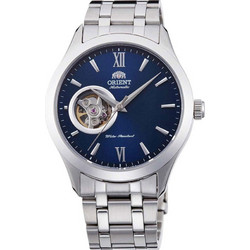 Orient Contemporary Ανδρικό Ρολόι Αυτόματο με Ασημί Μεταλλικό Μπρασελέ TAG03001D
