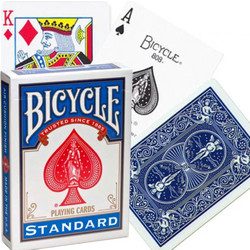 Bicycle Standard Rider Back Τράπουλα Πλαστικοποιημένη Μπλε 10015462