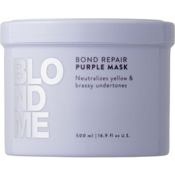 Schwarzkopf Blondme Bond Repair Purple Μάσκα Μαλλιών για Προστασία Χρώματος για Βαμμένα Μαλλιά 500ml