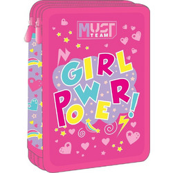 Must Team Girl Power Κασετίνα Γεμάτη με 2 Θήκες Φούξια 000586323