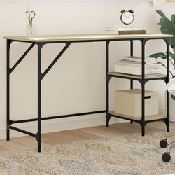 vidaXL Γραφείο Ξύλινο με Βιβλιοθήκη 120x50x75cm 845322