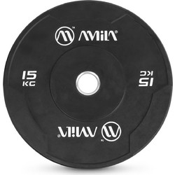 Amila Black W Δίσκος Ολυμπιακού Τύπου Bumper 15kg Φ50mm