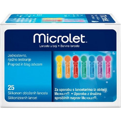 Bayer Ascensia Microlet Σκαρφιστήρες Μέτρησης Σακχάρου 25τμχ