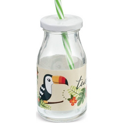Parisis Μπομπονιέρα Βάπτισης Μπουκαλάκι Toucan από Γυαλί