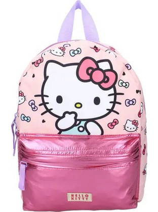 Vadobag Hello Kitty Funshine Σχολική Τσάντα Πλάτης Δημοτικού Ροζ VADO230-00665