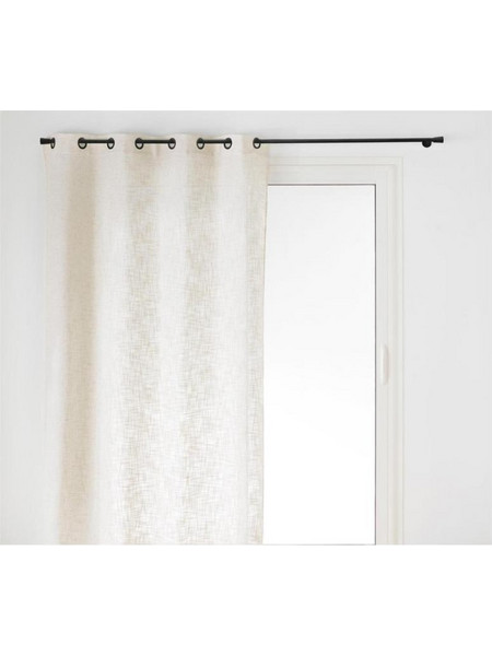 Plastona Κουρτίνα Παραθύρου με Τρουκς 140x260 Linen Effect Εκρού 027.1612723