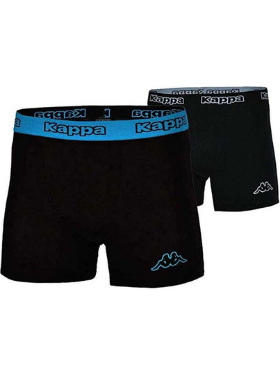 Kappa Ανδρικά Μποξεράκια Σετ 2Pack Μαύρα 304JB30-954