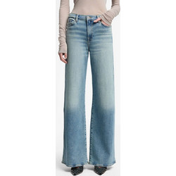 7 For All Mankind Ψηλόμεσο Γυναικείο Τζιν Παντελόνι Relaxed Εφαρμογή Καμπάνα Μπλε JSP01200AM