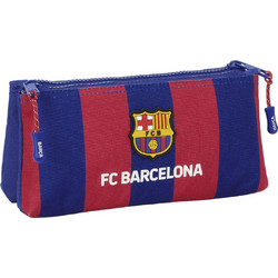 Safta F.C Barcelona 812429548 Παιδικό Νεσεσέρ Ταξιδίου με Θήκες 22x8x10cm Μπλε