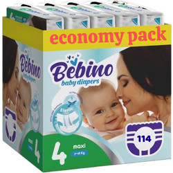 Bebino Baby Diapers Economy Pack Πάνες No4 7-18kg 114τμχ