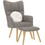 vidaXL Πολυθρόνα Relax με Υποπόδιο Taupe 4016784