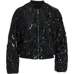 Lynne Γυναικείο Μπουφάν Bomber Κοντό Μαύρο 052-517007