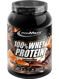 Ironmaxx 100% Whey Dark Cookie Salted Caramel Πρωτεΐνη Ορού Γάλακτος 900gr