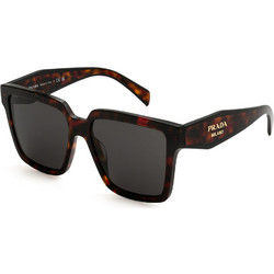 Prada PR24ZS 17N40L Ανδρικά Γυαλιά Ηλίου Τετράγωνα Κοκάλινα Καφέ με Μαύρο Φακό