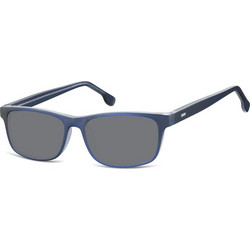 Sunoptic SS-CP122B Ανδρικά Γυαλιά Ηλίου Τετράγωνα Κοκάλινα Μπλε με Μαύρο Φακό