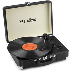 Audizio RP116 Πικάπ Βαλιτσάκι με Ηχεία & Προενίσχυση Bluetooth & USB Black