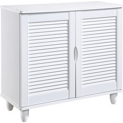Woodwell Παπουτσοθήκη Ξύλινη Λευκή M70xΠ33xY77cm E83720,3