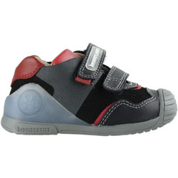 Biomecanics BIOM Παιδικά Sneakers Μποτάκια Ανθρακί Μαύρα Κόκκινα 241121-A054