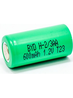 JYH 2/3 AA 600mAh 1τμχ