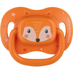 Canpol Babies Cute Animals Ορθοδοντική Πιπίλα Σιλικόνης 0-6m Orange