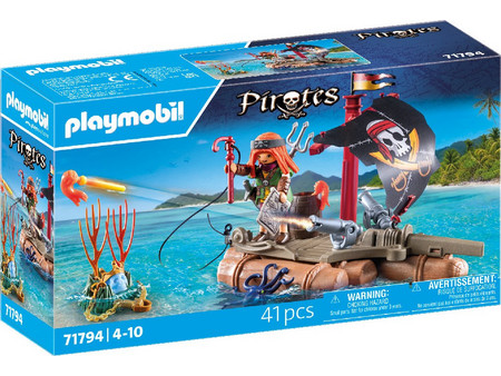 Playmobil Pirates Πειρατική Σχεδία με Κανόνια για 4-10 Ετών 71794
