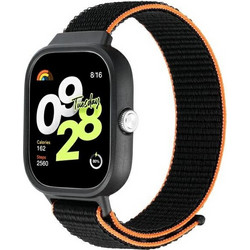 Beline Λουράκι Υφασμάτινο Black / Orange (Xiaomi Redmi Watch 4 / Smart Band 8 Pro)