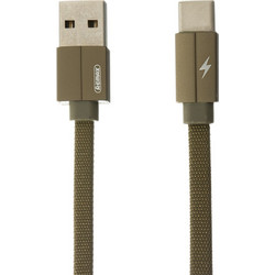 Remax RC-094a Braided Flat USB-A to USB-C 2m Green