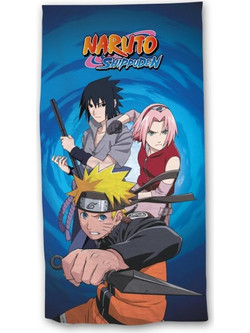 Aymax Naruto Shippuden Naruto Sakura Παιδική Πετσέτα Θαλάσσης Μπλε 70x140cm