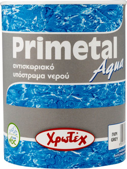 Χρωτέχ Primer Aqua Αντισκωριακό Αστάρι Νερού Γκρι 0.75lt