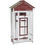 vidaXL Ξύλινο Κλουβί Πτηνών Λευκό Καφέ 91.5x53x170cm 172254