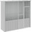 vidaXL Κλουβί Πτηνών Γκρι 215x75x200cm 172345