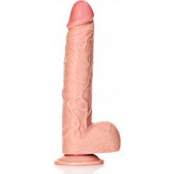 Shots RealRock Ultra Skin Straight 12" Ρεαλιστικό Dildo με Βεντούζα & Όρχεις 30.5cm Flesh