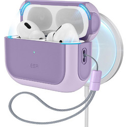 ESR Orbit Haloloc MagSafe Θήκη Σιλικόνης για Apple AirPods Pro 1 / 2 Μωβ