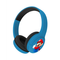 OTL Super Mario Core Ενσύρματα & Ασύρματα Bluetooth Παιδικά Ακουστικά On Ear Μαύρα Μπλε