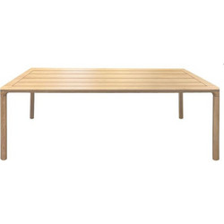 Kare Design Bella Ορθογώνιο Τραπέζι Κήπου Μασίφ Ξύλο Καφέ 180x90x75cm KA-70443