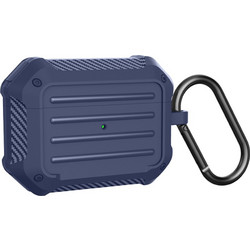 Sonique Heavy Armor Θήκη Σιλικόνης με Γάντζο για Apple AirPods Pro 1 Μπλε