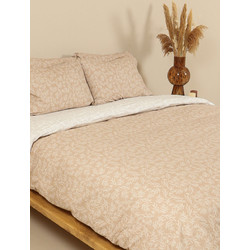 Sunshine Home Σετ Σεντόνια Υπέρδιπλα Βαμβακερά 235x270 Feelings 2052 Beige