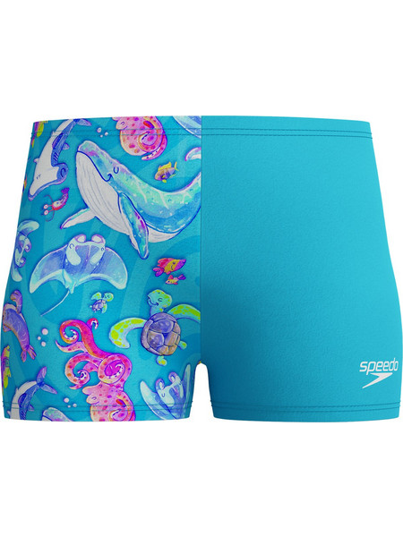 Speedo Digital Allover Αθλητικό Παιδικό Μαγιό Boxer για Αγόρι Γαλάζιο 8003841-18240