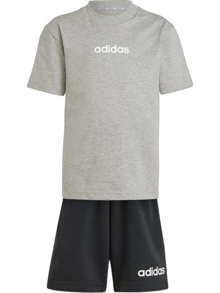 Adidas Παιδικό Σετ για Αγόρι Καλοκαιρινό Γκρι Μαύρο JC9752