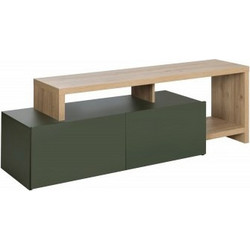 InsideHome Έπιπλο Τηλεόρασης Ξύλινο Πράσινο Μ155xΠ45xΥ50cm Craft 015.GM48