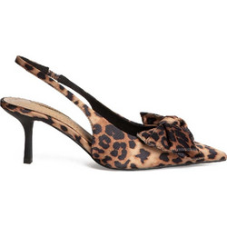Corina Γόβες Slingback με Τακούνι Στιλέτο με Φιόγκο Καφέ Μπεζ M5301