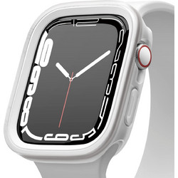 Elago Duo Πλαστική Θήκη για Apple Watch 4 / 5 / 6 / 7 / 8 / 9 / SE 40 / 41mm Διαφανής Λευκή