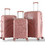 Playbags Collection KB002 Σετ Βαλίτσες 3τμχ Ροζ Χρυσό