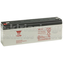Yuasa NP2.3-12 Μπαταρία VRLA-AGM 12V 2.3Ah