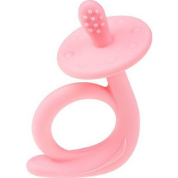 Akuku Μασητικό Σαλιγκάρι Σιλικόνης 0m+ Pink