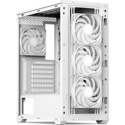 Aerocool D502A White Gaming Midi Tower Κουτί Υπολογιστή με Πλαϊνό Παράθυρο