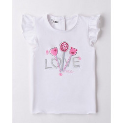 iDo Παιδικό T-Shirt Κοντομάνικο Λευκό 4B517-0113