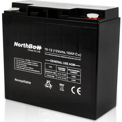Northbatt Μπαταρία VRLA-AGM 12V 18Ah