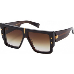 Balmain BPS-144C Ανδρικά Γυαλιά Ηλίου Τετράγωνα Κοκάλινα Μαύρα με Καφέ Degradee Φακό