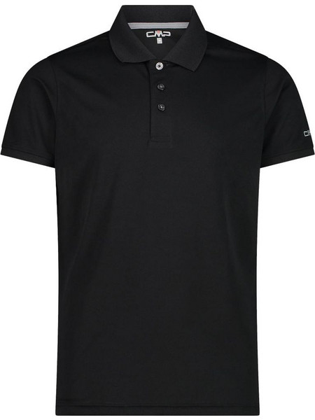 CMP Ανδρική Μπλούζα Polo Κοντομάνικη Μαύρη 3T60077-13TE